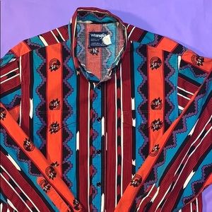 Vintage Wrangler Button Up